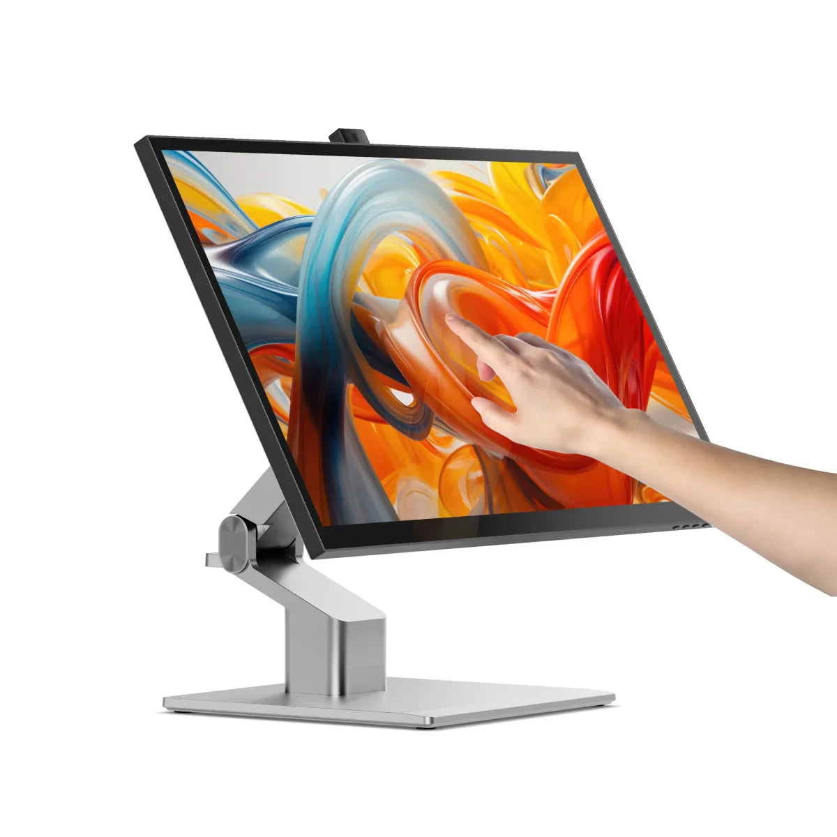 Clarity Fold Touch 27" 4K UHD Monitor with 65W Power Delivery, Webcam, Touchscreen & Fold Stand (Pack of 2)