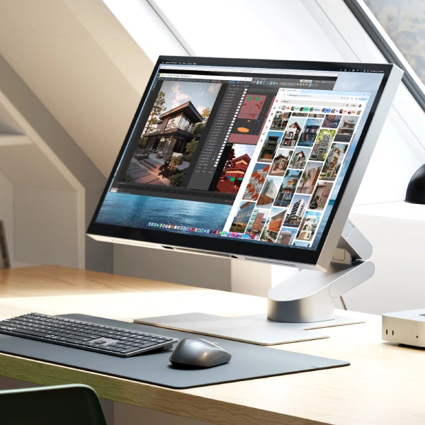 Aspekt 27" 4K UHD Matt Docking Touch Monitor with 150W USB Charging, Daisy Chain, Anti-Glare Screen