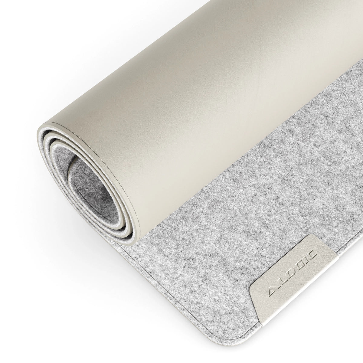 Duo Reversible Desk Mat with Premium Felt and Vegan Leather