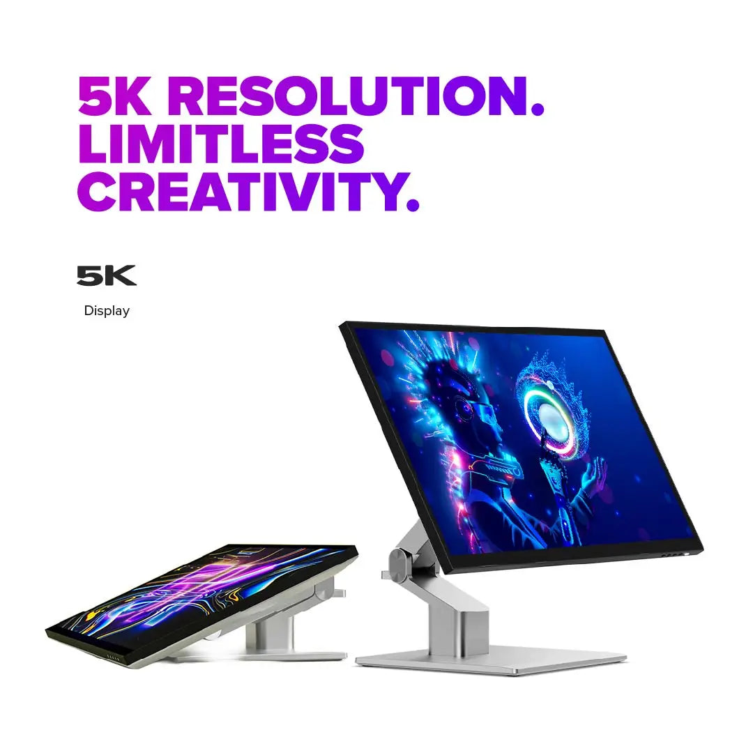 Clarity 27" 5K Touch Screen Monitor with 90W Power Delivery, 12MP Webcam and Fold Stand