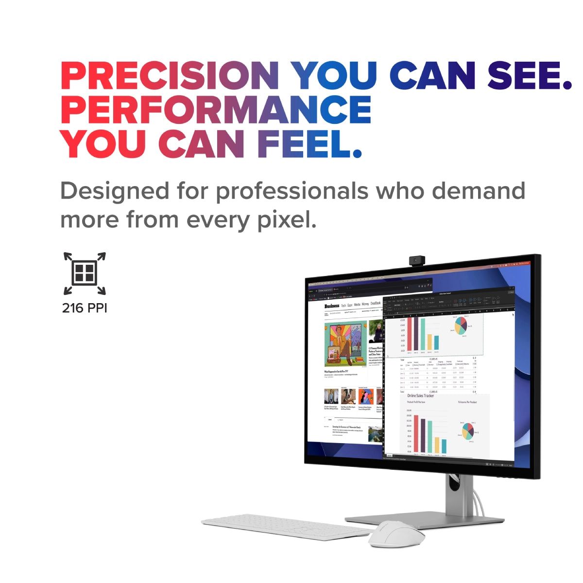 Clarity 32" Max Pro 6K Monitor with 90W Power Delivery and 12MP Webcam