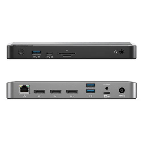 Clarity Max Pro 32" UHD 4K Monitor with USB-C Power Delivery and Webcam  (Pack of 3) + DX3 Triple 4K Display Universal Docking Station - with 100W Power Delivery