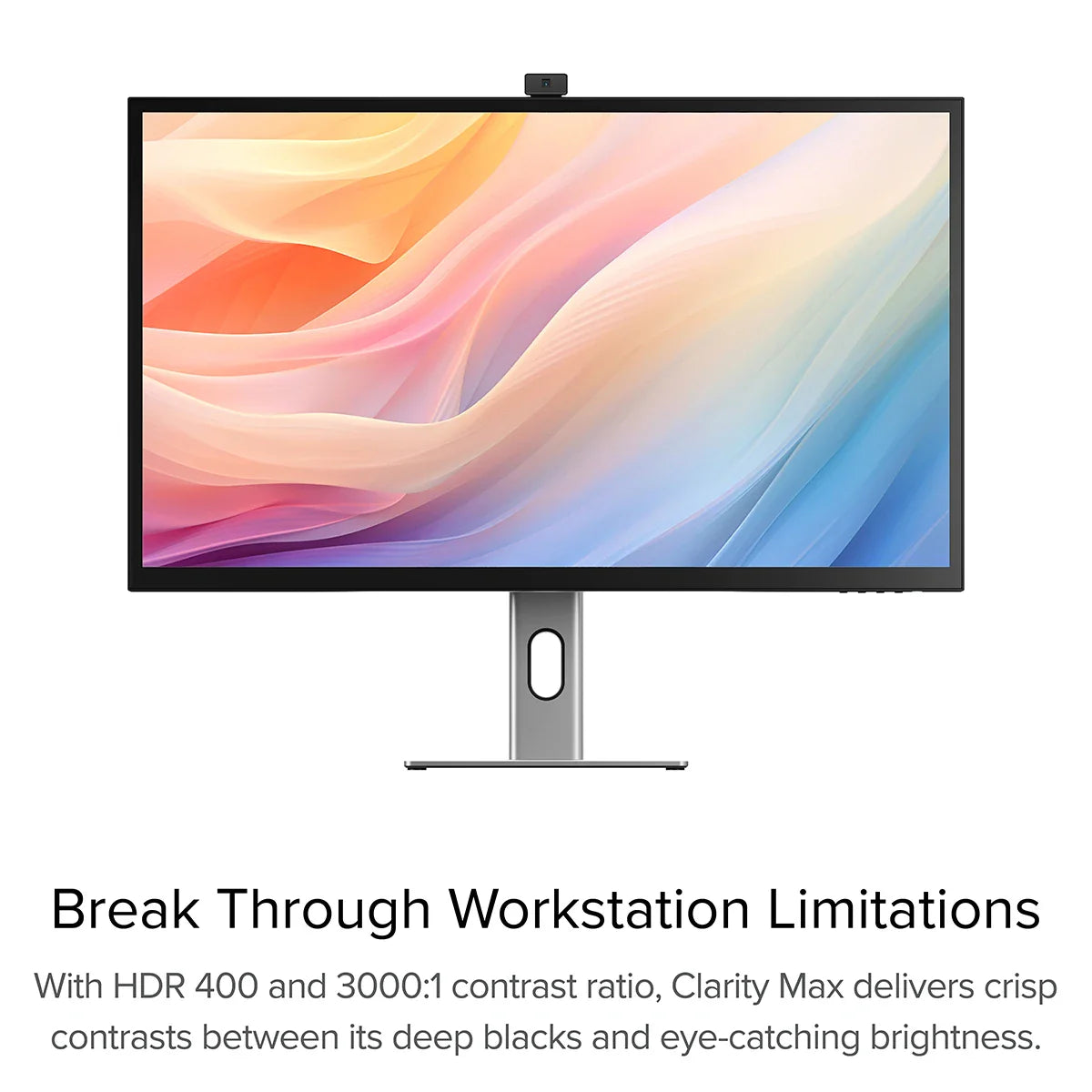 Clarity Max Pro 32" UHD 4K Monitor with USB-C Power Delivery and Webcam (Pack of 2) + DX2 Dual 4K Display Universal Docking Station _ with 65W Power Delivery