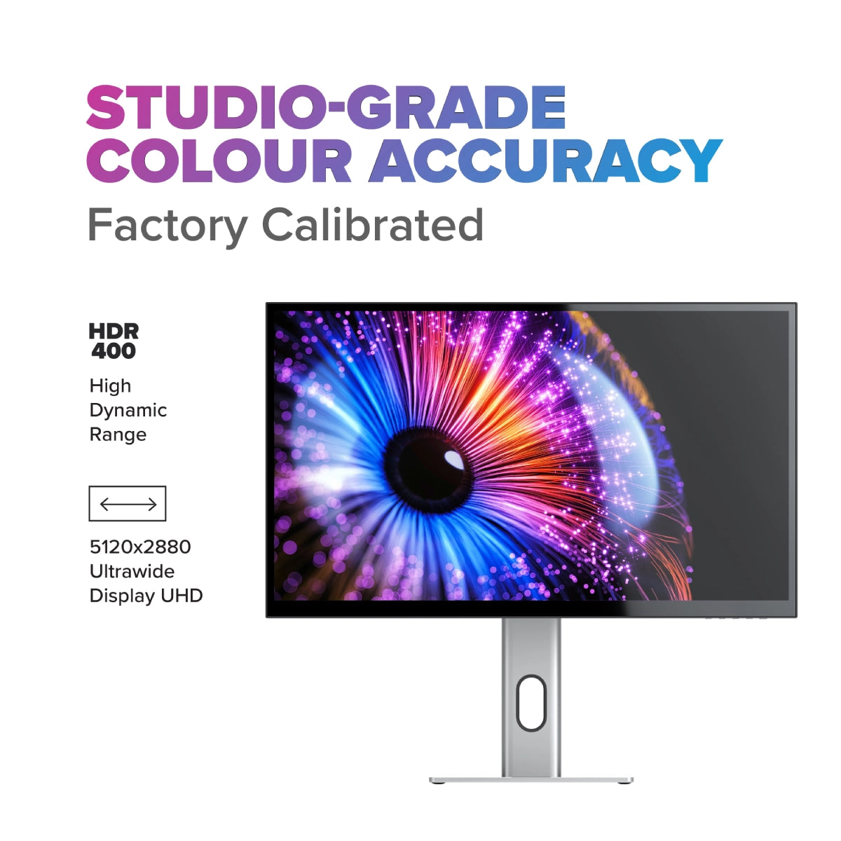 Clarity 5K 27" Monitor with 65W Laptop Charging USB-C Hub