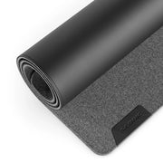 Duo Reversible Desk Mat with Premium Felt and Vegan Leather