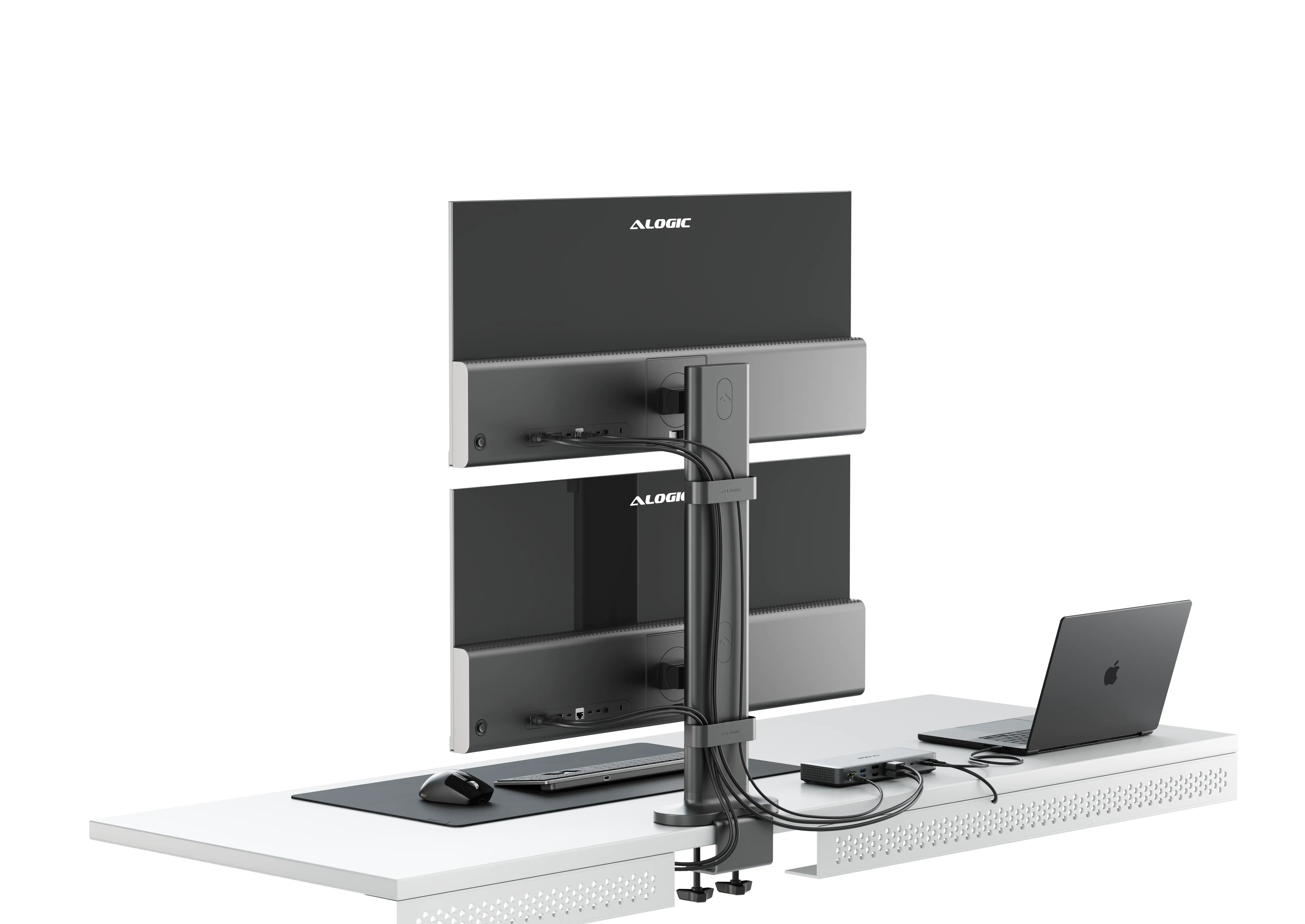 Elevate Dual Vertical Monitor Stand for 34" Edge Monitors