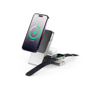 Matrix+ 3-in-1 Magnetic Charging Dock with 5000mAH Wireless Power Bank & 30W Multi Country Power Adapter